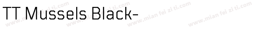 TT Mussels Black字体转换